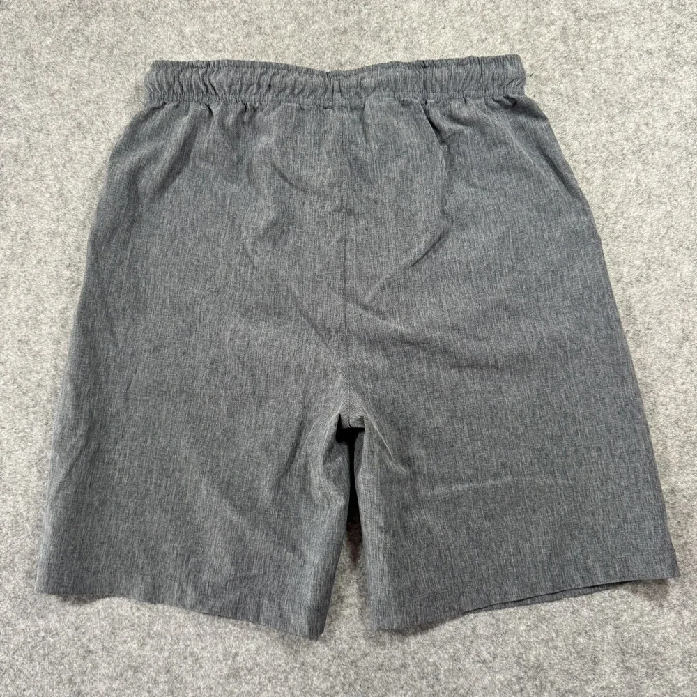 Tommy Bahama Active Shorts XL (14) Gray Heathered Drawstring Polyester Spandex
